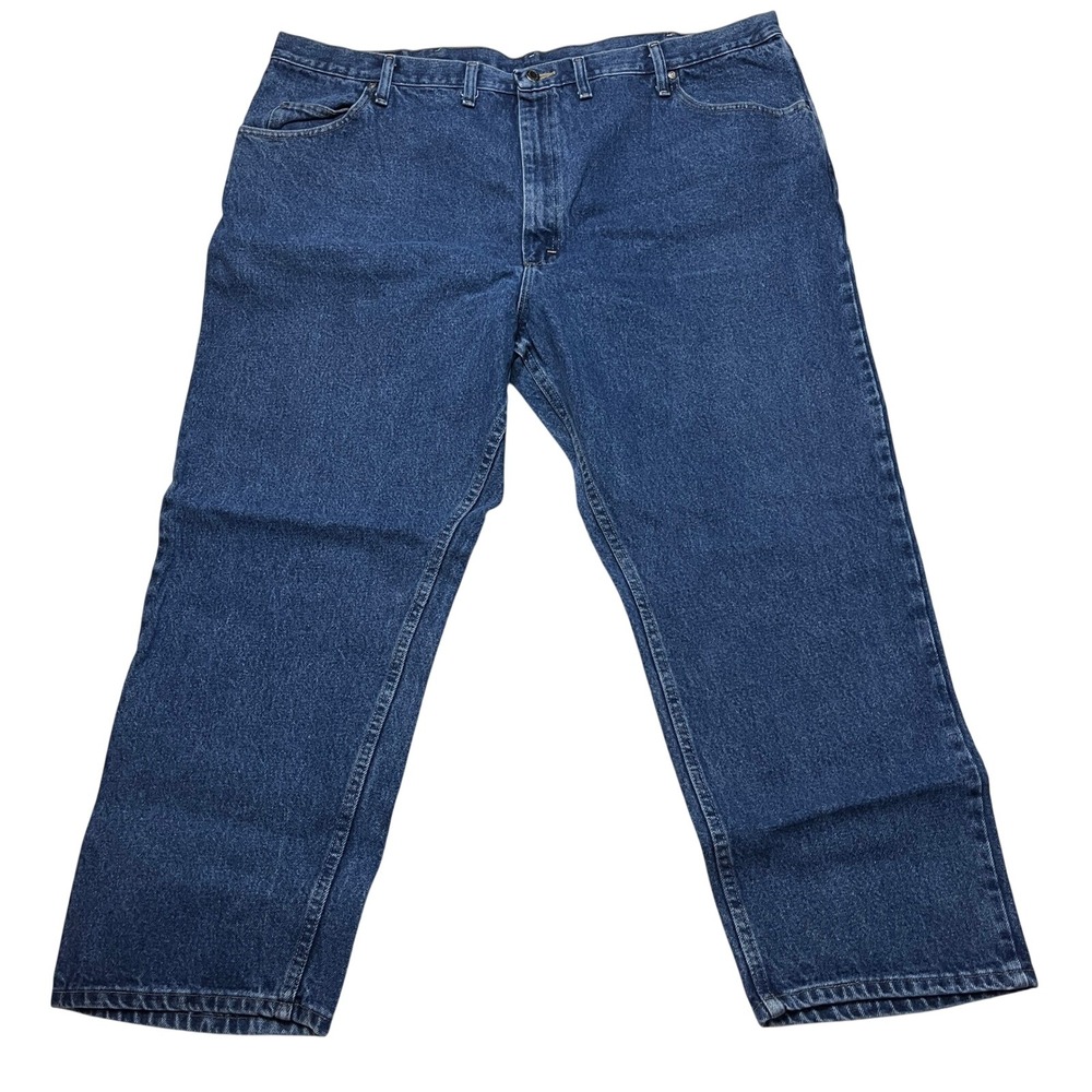 Wrangler Jeans Mens 48x29 Blue Relaxed Fit 97601DR Premium Quality Denim Cotton